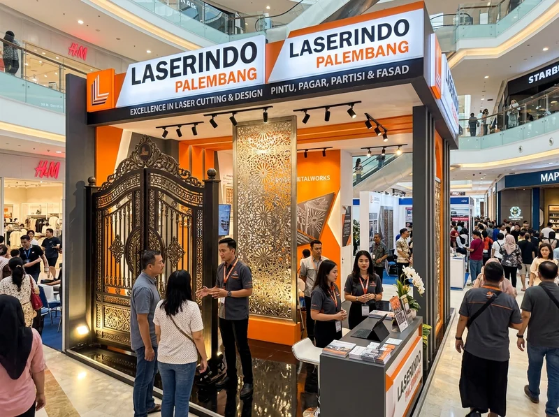 Booth Laserindo Palembang di Pameran Properti Mall PTC