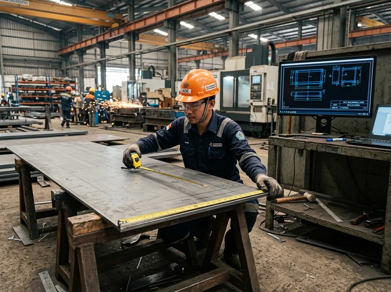 Teknik Pengukuran Plat Besi untuk Produksi Laser Cutting di Palembang